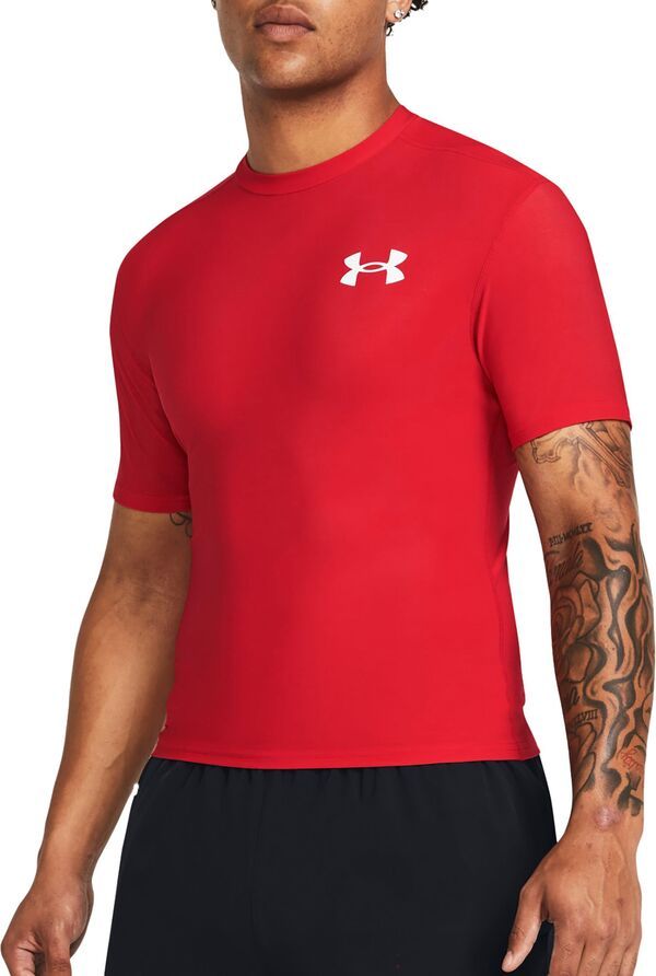 アンダーアーマー メンズ トップス シャツ Under Armour Mens HeatGear OG Compression Short Sleeve Shirt Red レッド