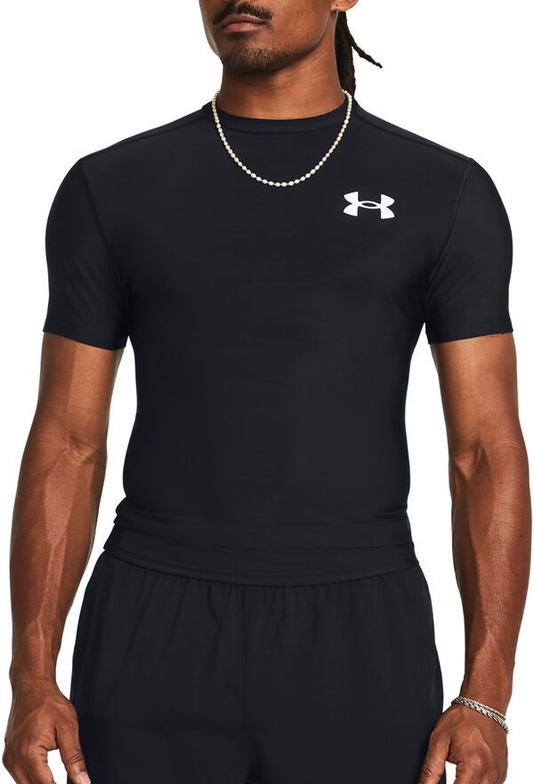 アンダーアーマー メンズ トップス シャツ Under Armour Mens HeatGear OG Compression Short Sleeve Shirt Black ブラック