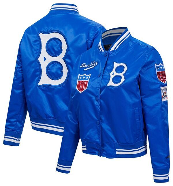 プロスタンダード レディース アウター ジャケット・ブルゾン サテン Pro Standard Womens Brooklyn Dodgers Retro Satin Jacket Royal