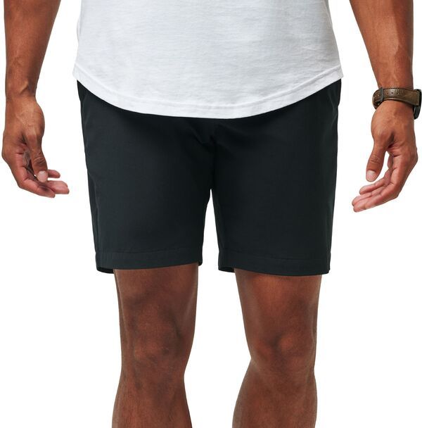 トラビスマヒュー メンズ ボトムス ハーフパンツ・ショーツ ショートパンツ TravisMathew Mens Techino Golf Shorts Black ブラック
