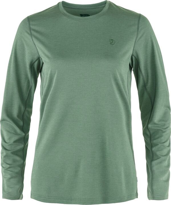 フェールラーベン レディース トップス Tシャツ Fjallraven Womens Abisko Day Hike Long Sleeve TShirt Patina Green グリーン