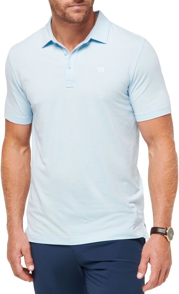 トラビスマヒュー メンズ トップス ポロシャツ TravisMathew Mens Theater Golf Polo Heather Dream Blue ヘザー