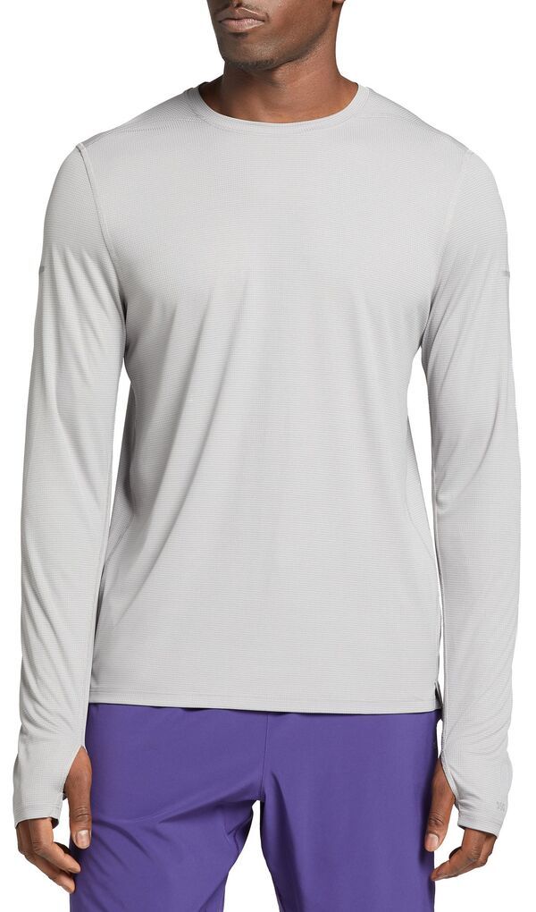 DSG メンズ トップス シャツ DSG Mens Long Sleeve Run TShirt Light Charcoal チャコール