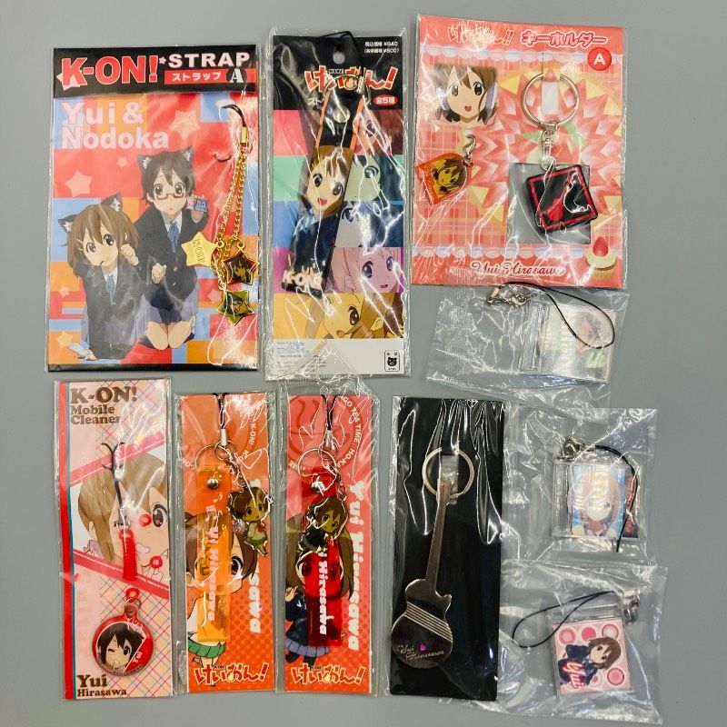 けいおん　グッズ　まとめて 9点未開封品・10点セット】けいおん! 平沢 唯 平沢 憂 K-ON! 携帯