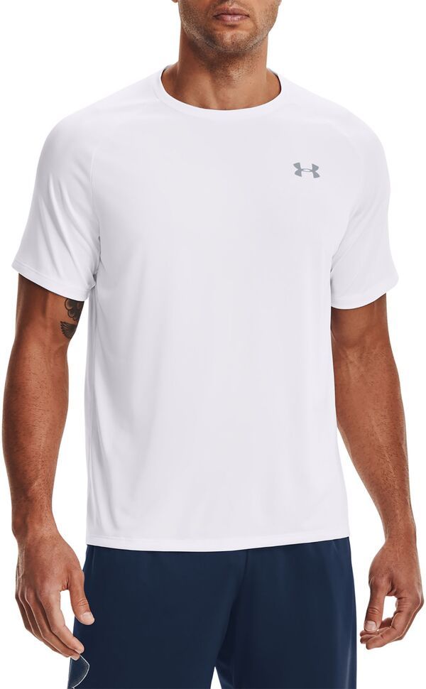 アンダーアーマー メンズ トップス シャツ Under Armour Mens Tech 20 Short Sleeve TShirt WhiteOvercast Gray ホワイト