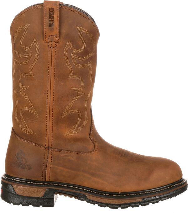 ロッキー メンズ シューズ ブーツ・レインブーツ Rocky Mens Original Ride Branson Roper 11 Waterproof Western Work Boots Aztecrazy Horse