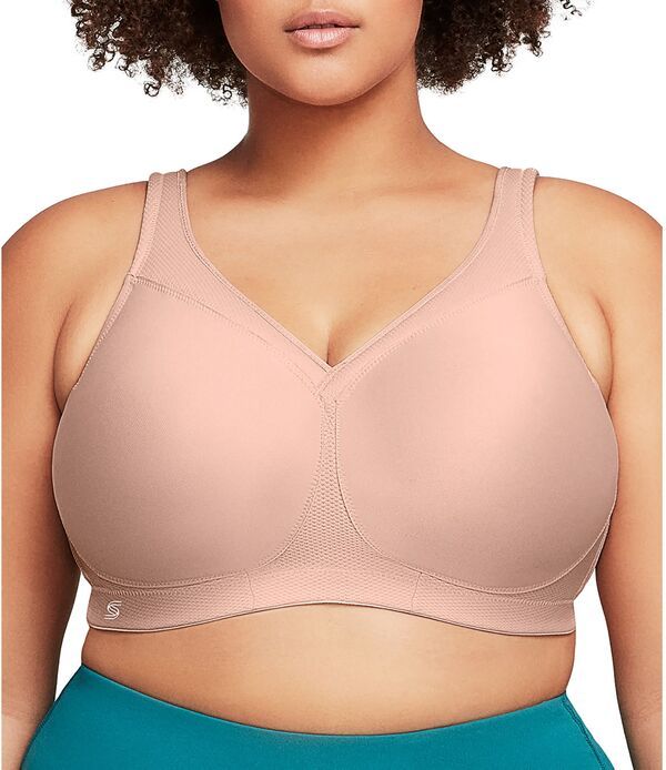 グラマライズ レディース アンダーウェア ブラジャー Glamorise Womens MagicLift Seamless High Support Sports Bra Cafe