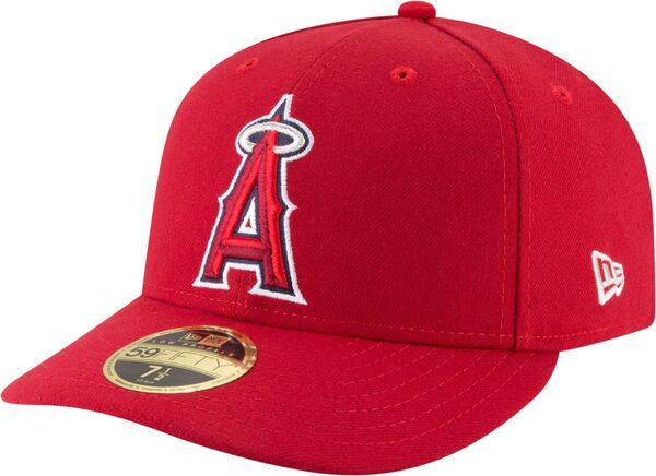 ニューエラ メンズ アクセサリー 帽子 New Era Mens Los Angeles Angels 59Fifty Game Red Low Crown Fitted Hat NoColor レッド