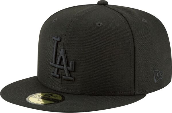 ニューエラ レディース アクセサリー 帽子 New Eradult Los Angeles Dodgers 59Fifty Black Fitted Hat NoColor ブラック