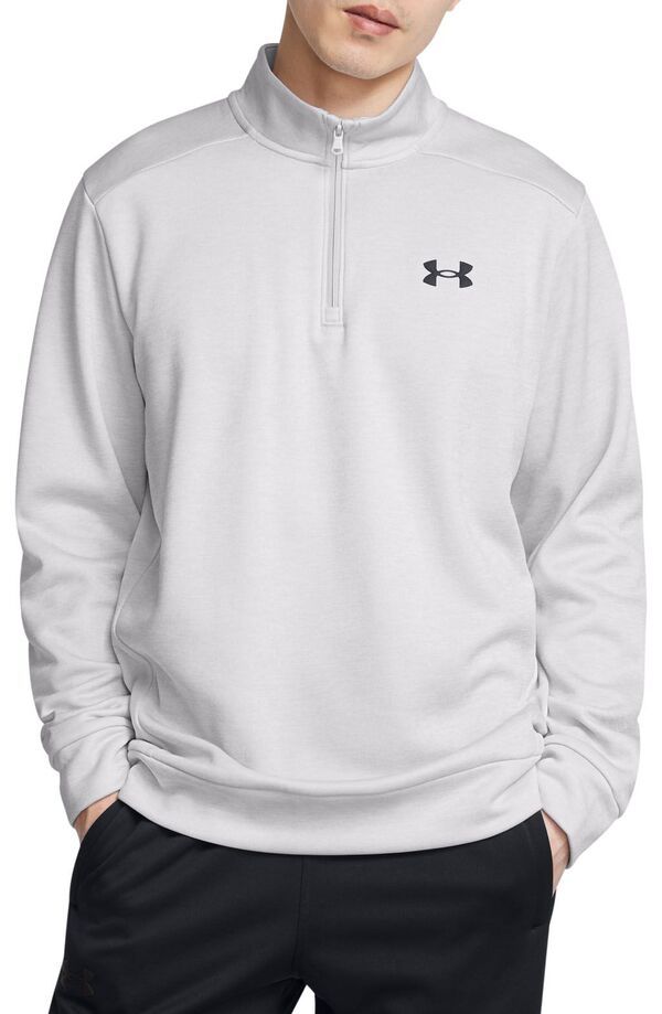 アンダーアーマー メンズ アウター パーカー・スウェット シャツ フリース Under Armour Mens Armour Fleece Twist 14 Zip Sweatshirt Halo GrayHalo GrayBlack ブラック