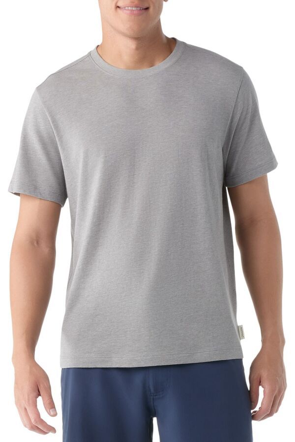 スマートウール メンズ トップス Tシャツ SmartWool Mens Perfect Crew Short Sleeve TShirt Light Gray Heather グレー