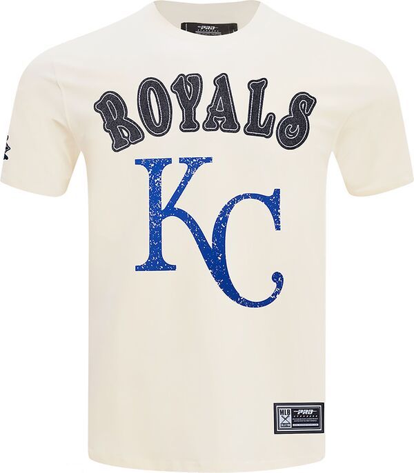 プロスタンダード メンズ トップス Tシャツ ロゴ Pro Standard Mens Kansas City Royals Cream Rebel Athleticstacked Logo Short Sleeve TShirt NoColor クリーム