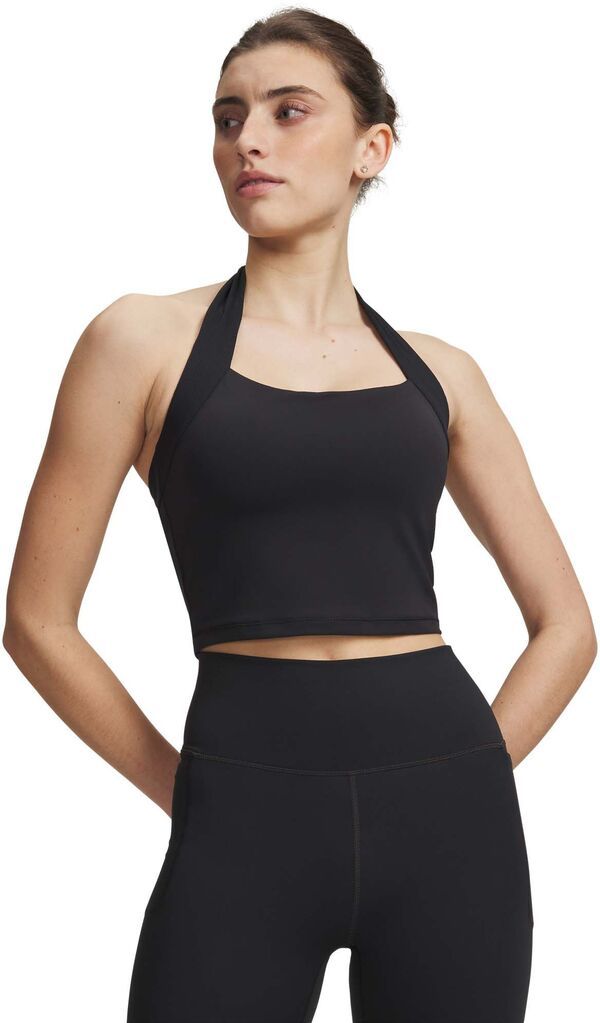 アンダーアーマー レディース トップス タンクトップ ホルター Under Armour Womens Meridian Halter Tank BlackBlack ブラック