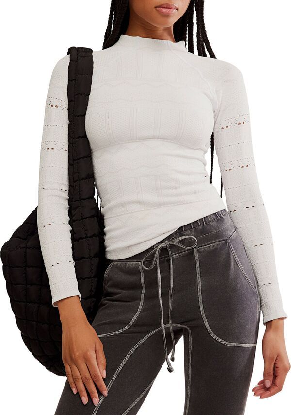フリーピープル レディース トップス シャツ FP Movement Womens High Road Layer White ホワイト