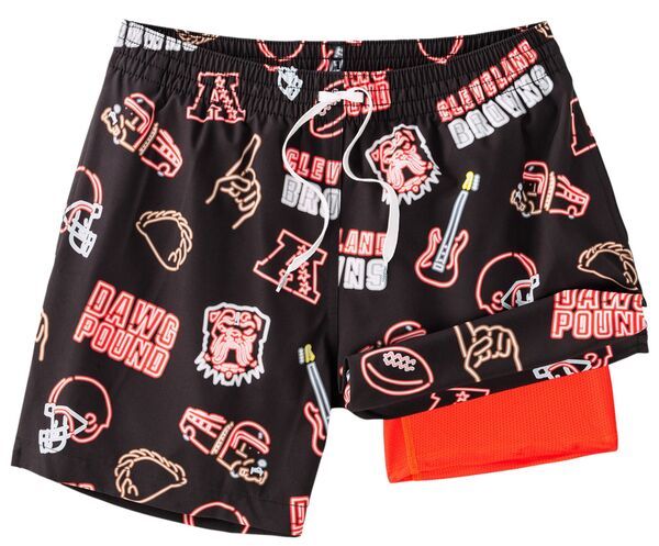 チャビーズ メンズ 水着 ハーフパンツ・ショーツ Chubbies Adult Cleveland Browns Neon Orange 55 Lined Swim Trunks NoColor オレンジ