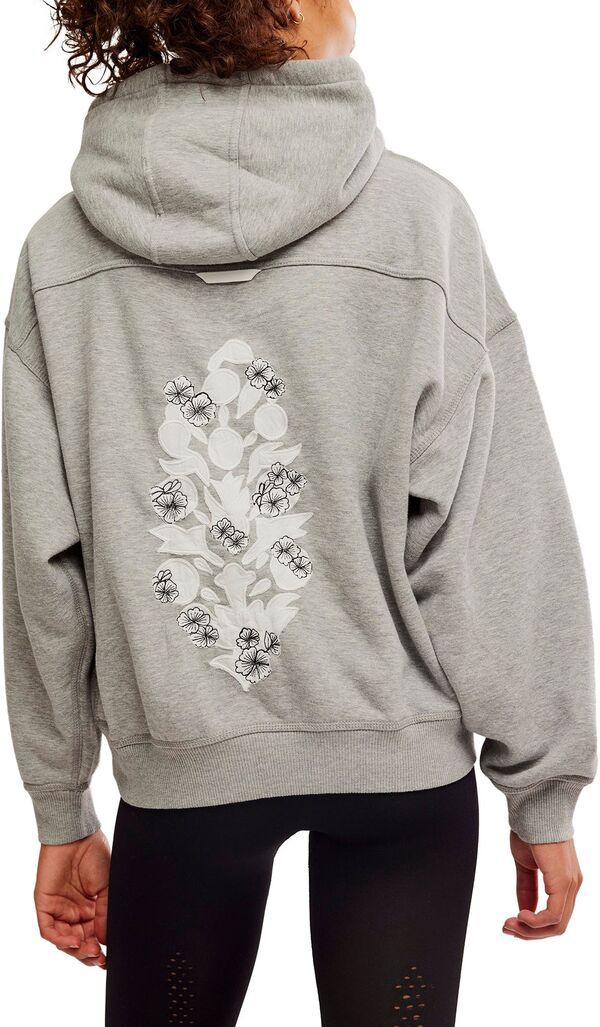 フリーピープル レディース アウター パーカー・スウェット 刺繍 FP Movement Womens Final Call Embroidered Hoodie Heather Grey Combo グレー