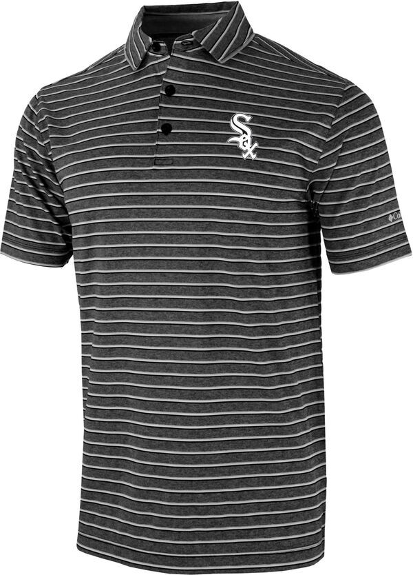 コロンビア メンズ トップス ポロシャツ Columbia Mens Chicago White Sox OmniWick Post Round Polo Black ブラック