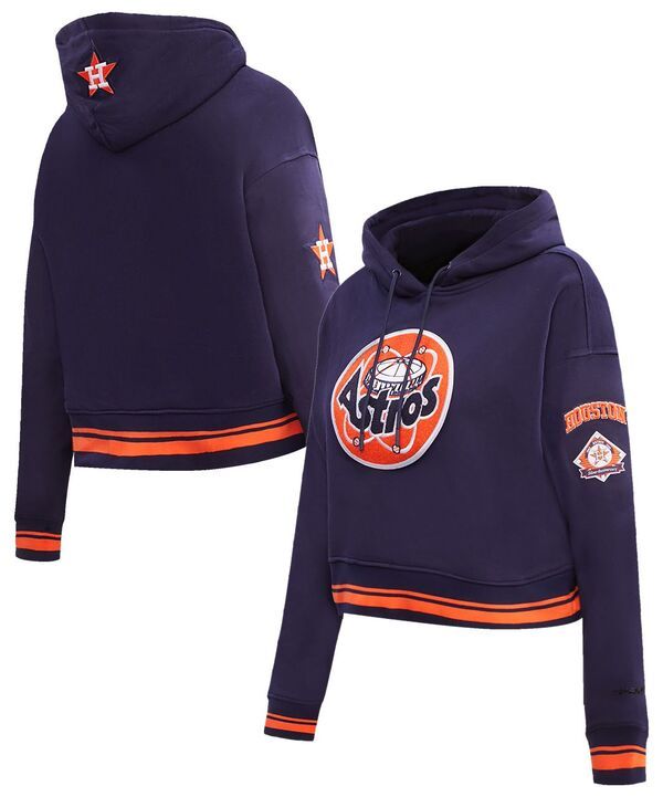 プロスタンダード レディース アウター パーカー・スウェット クロップド Pro Standard Womens Houston Astros Navy Cropped Hoodie NoColor ネイビー