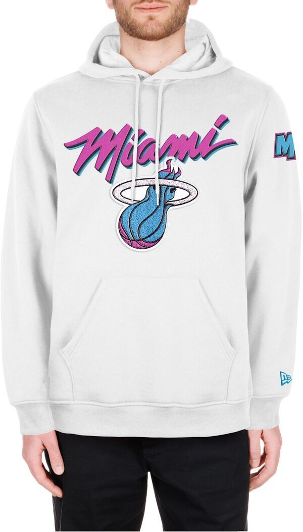 ニューエラ メンズ アウター パーカー・スウェット 刺繍 New Eradult 202425 City Edition Vice Miami Heat Embroidered Hoodie NoColor