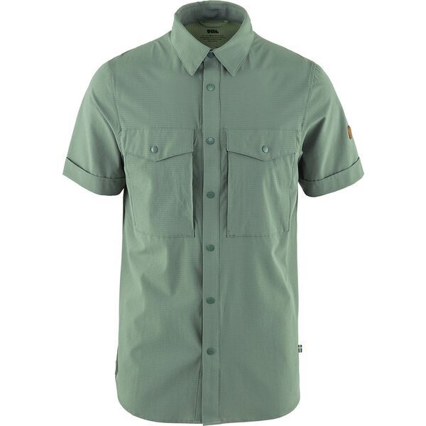 フェールラーベン メンズ トップス シャツ Fjallraven Mens Abisko Trekking SShirt Patina Green グリーン