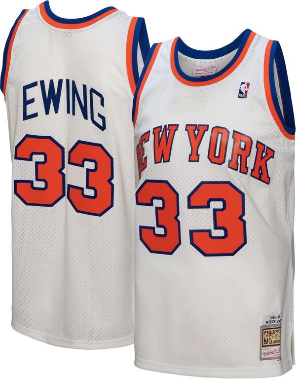 ミッチェルネス メンズ トップス シャツ ジャージー Mitchell Ness Mens 1985 New Yorknicks Patrick Ewing 33 White Hardwood Classicswingman Jersey NoColor ホワ