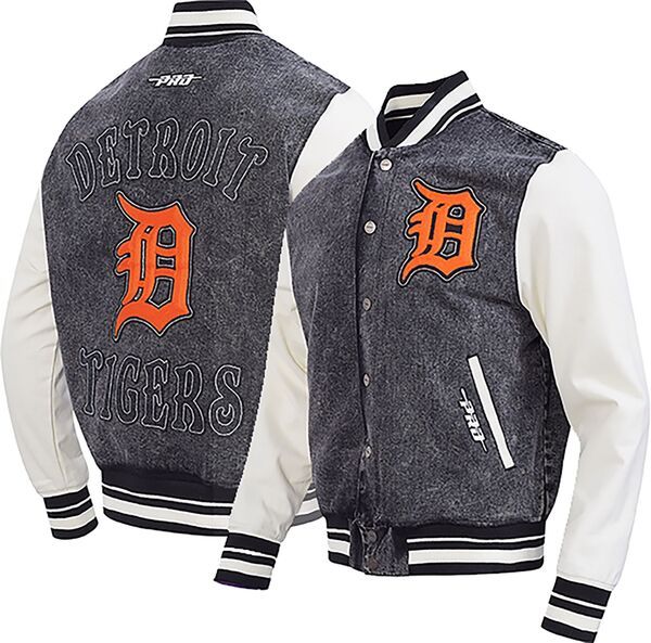 プロスタンダード メンズ アウター ジャケット・ブルゾン デニム Pro Standard Mens Detroitigers Black Denim Varsity Jacket NoColor ブラック