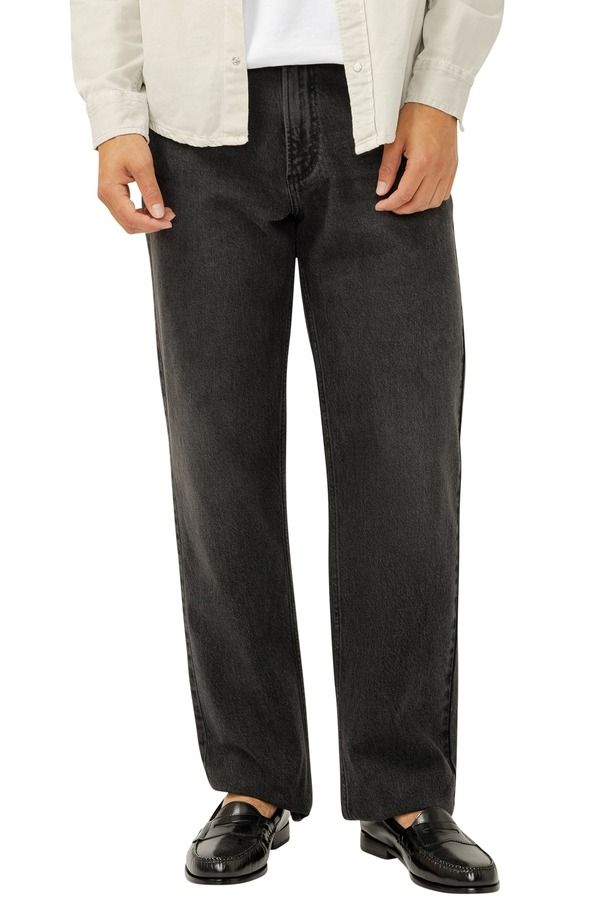 シルバー ジーンズ メンズ ボトムス デニムパンツ ストレート Silver Jeans Co Relaxed Straight Leg Jeans Onyx