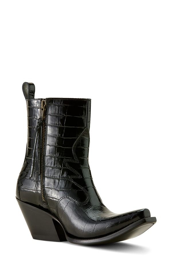 アリアト レディース シューズ ブーツ・レインブーツ Ariat Jade X Toe Cowyboy Boot Luxe Caviar Croc Print