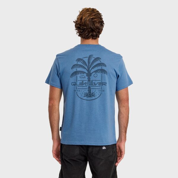 クイックシルバー メンズ トップス Tシャツ Quiksilver Mens Uno Palm TShirt Riviera Heather ヘザー