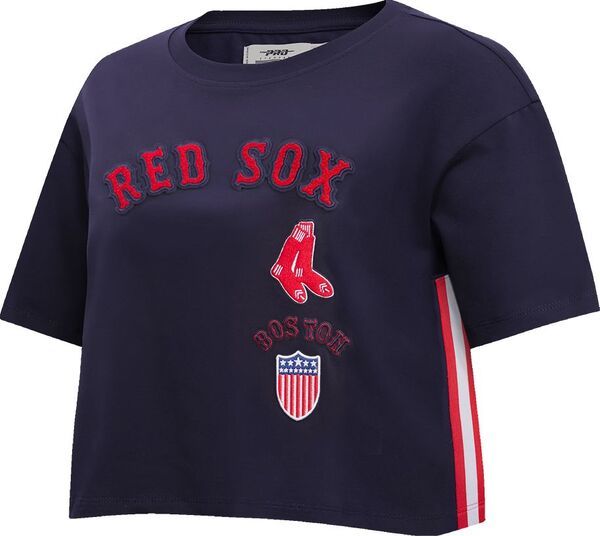 プロスタンダード レディース トップス Tシャツ Pro Standard Womens Boston Red Sox Navy Boxy TShirt NoColor ネイビー