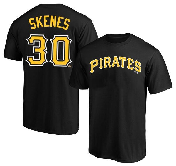 ファナティクス メンズ トップス Tシャツ トール Fanatics MLB Adult Pittsburgh Pirates Black Paul Skenes Big and Tall TShirt NoColor ブラック