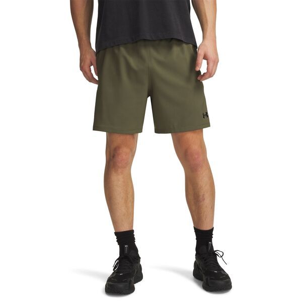 アンダーアーマー メンズ ボトムス ハーフパンツ・ショーツ ショートパンツ Under Armour Mens Vanish 20 Woven 6 Shorts Marine Od GreenBlack ブラック