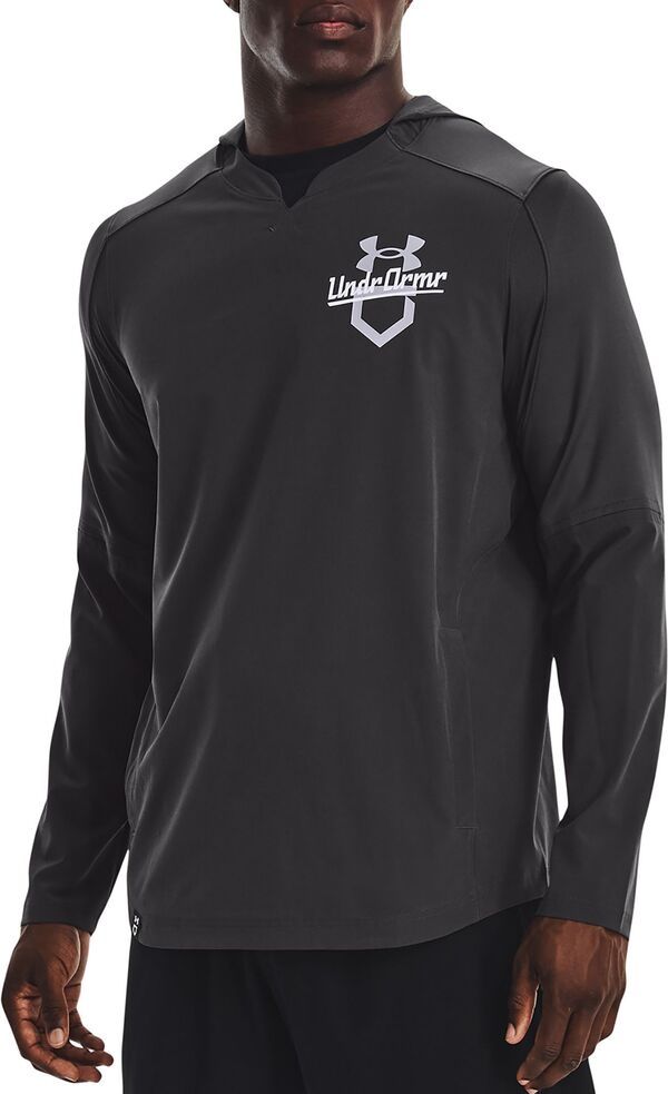 アンダーアーマー メンズ アウター ジャケット・ブルゾン フーデッドジャケット Under Armour Mens Cage Hooded Jacket Jet GrayWhite ホワイト