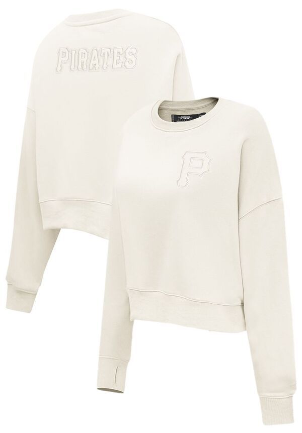 プロスタンダード レディース アウター パーカー・スウェット クルーネック シャツ Pro Standard Womens Pittsburgh Pirates Cream Classicrewneck Sweatshirt NoColor クリーム