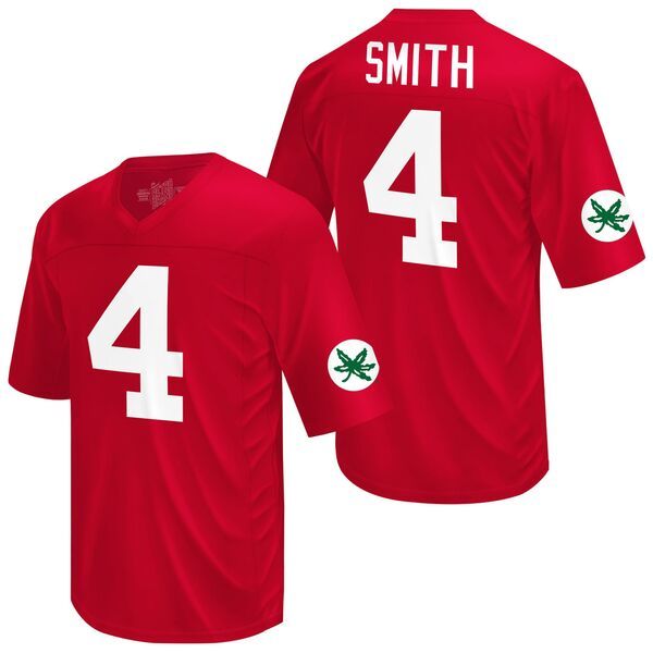 レトロブランド メンズ トップス シャツ ジャージー Retro Brand Mens Ohio State Buckeyes Jeremiah Smith 4 Red Jersey NoColor レッド