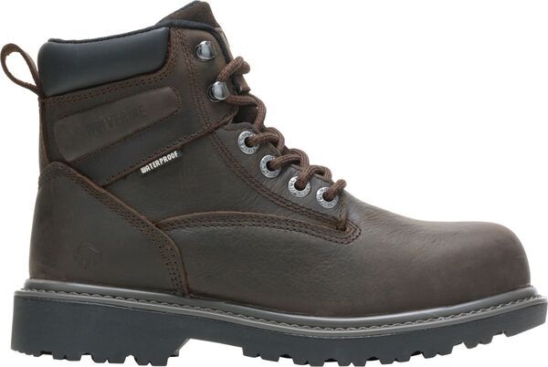 ウルヴァリン レディース シューズ ブーツ・レインブーツ Tシャツ Wolverine Womens Floorhand 6 Waterproof Steel Toe Work Boots Dark Brown ブラウン