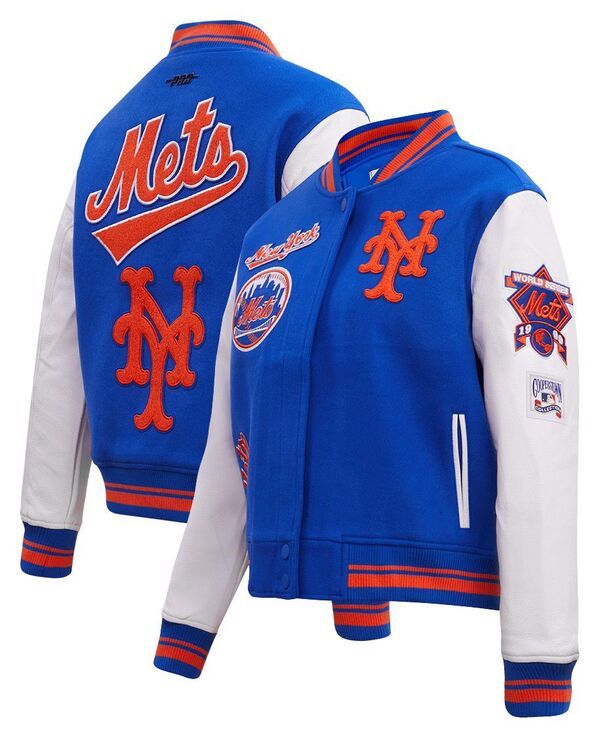 プロスタンダード レディース アウター ジャケット・ブルゾン Pro Standard Womens New York Mets Retro Varsity Jacket Royal