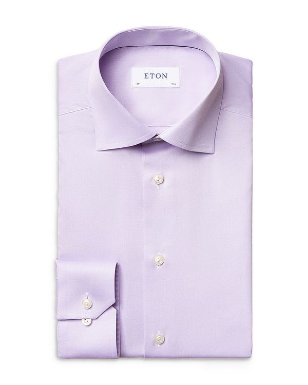 エトン メンズ トップス シャツ Eton Contemporary Fit Signature Twill Dress Shirt Purple パープル 42,480円