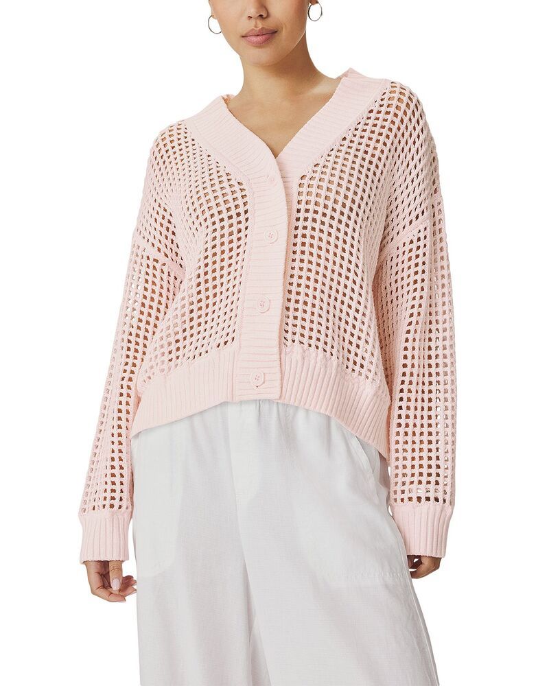 スプレンディット レディース アウター カーディガン セーター Splendid Camellia Cardigan Sweaterose Petal
