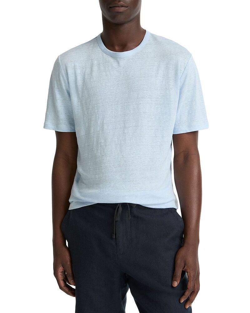ヴィンス メンズ トップス Tシャツ クルーネック ジャージー リネン Vince Linen Jersey Crewneck Tee Rainwater