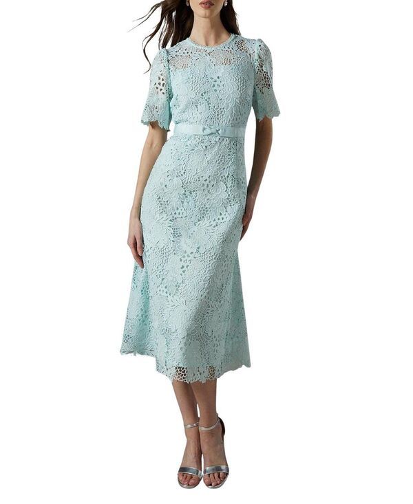 コースト レディース トップス ワンピース ミディ レース Coast Lace Bow Belt Midi Dressage セージ