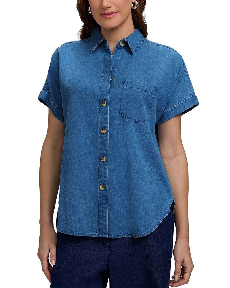 フォックスクラフト レディース トップス シャツ デニム Foxcroft Abigail Denim Shirt Medium Wash デニム