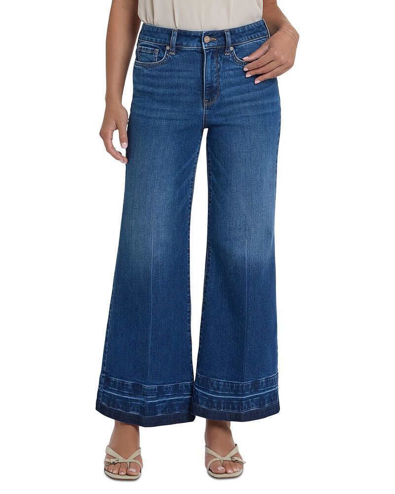 エヌワイディージェイ レディース ボトムス デニムパンツ コントラスト アンクル ジーンズ NYDJ Mia High Rise Palazzo Ankle Contrast Jeans in Trailand Trailand