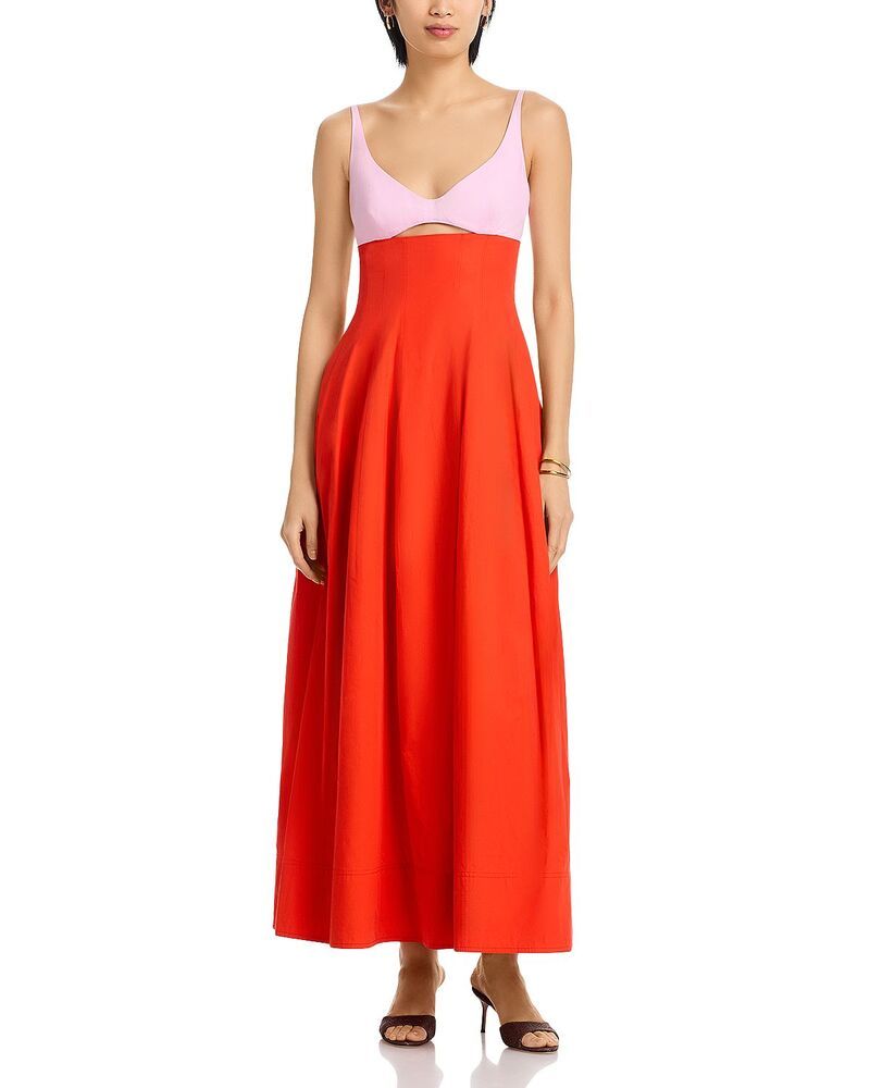 シムカイ レディース トップス ワンピース カットアウト マキシ SIMKHAI Maddy Cutout Maxi Dress Lobster Multi マルチカラー