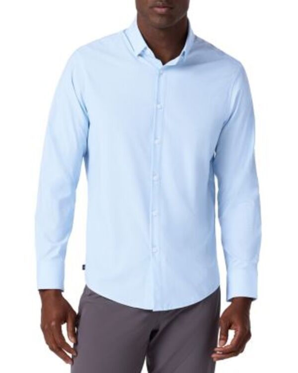 ミズンメイン メンズ トップス シャツ MizzenMain Leeward No Tuck Long Sleeve Dresshirt Light Pastel Blue ブルー