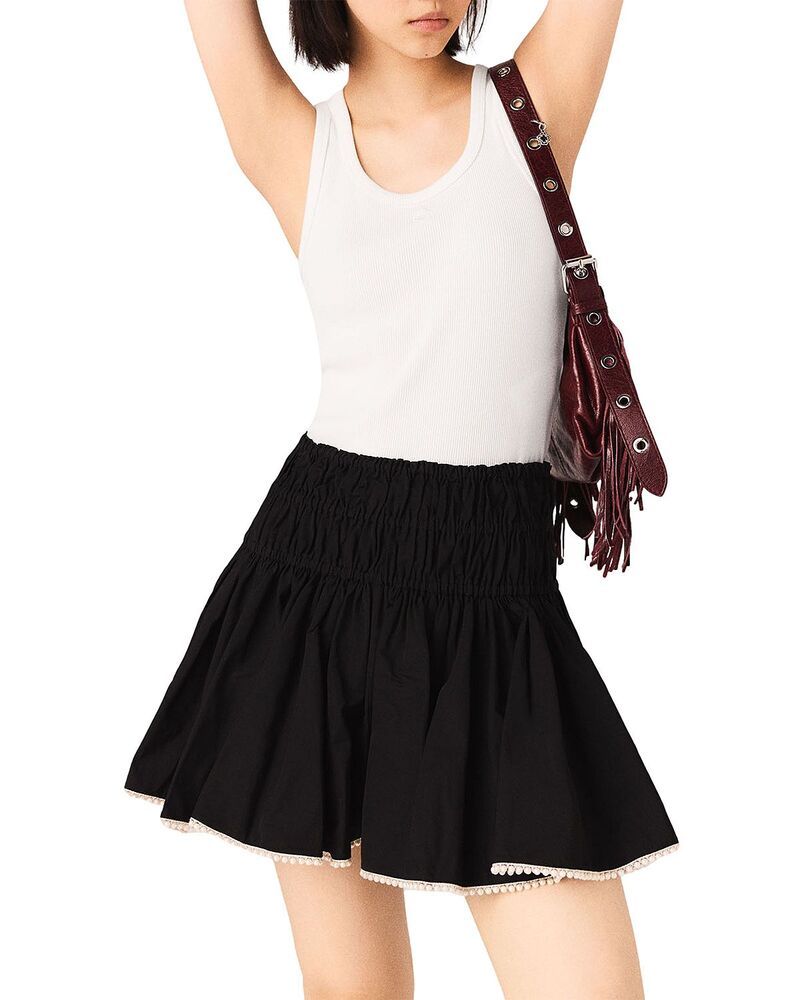 マージュ レディース トップス タンクトップ リブニット Maje Rib Knitank Top White ホワイト
