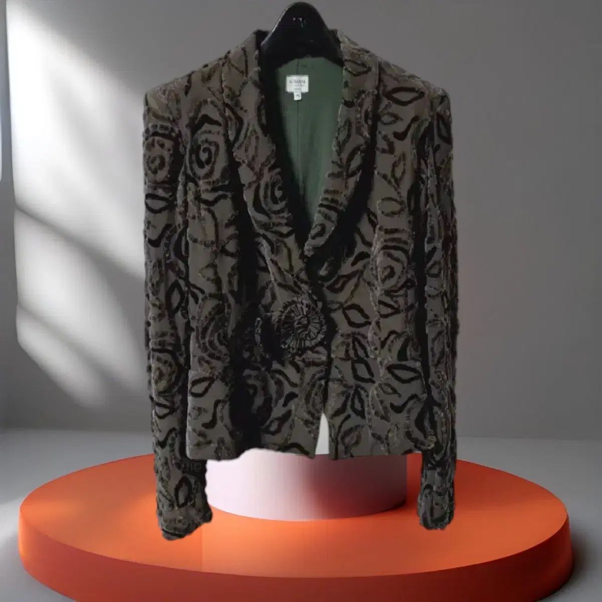 ニュー ARMANI COLLEZIONI(アルマーニコレツォーニ) レディース 12 ブレンド ベロア フローラル ジャケット ブレーザー