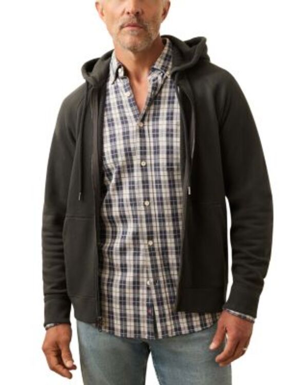 ファレティ メンズ アウター パーカー・スウェット フリース Faherty High Standard Fleece Zip Hoodie Mountain Black ブラック