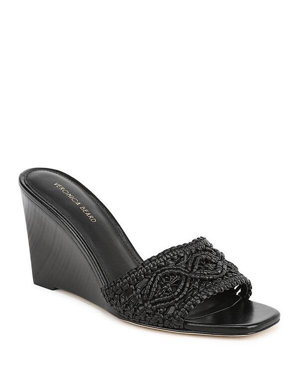ヴェロニカ ベアード レディース シューズ サンダル Veronica Beard Womens Ellen Woven Wedge Sandals Black ブラック
