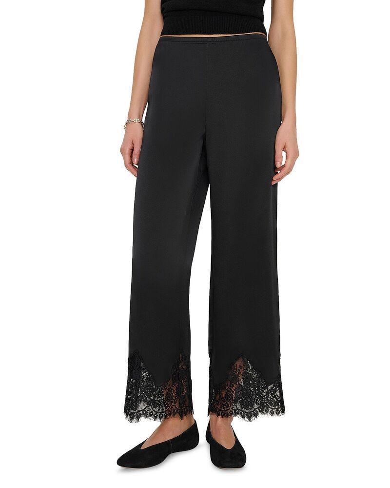 リフォーメーション レディース ボトムス カジュアルパンツ シルク Reformation Carolina Silk Pants Black ブラック